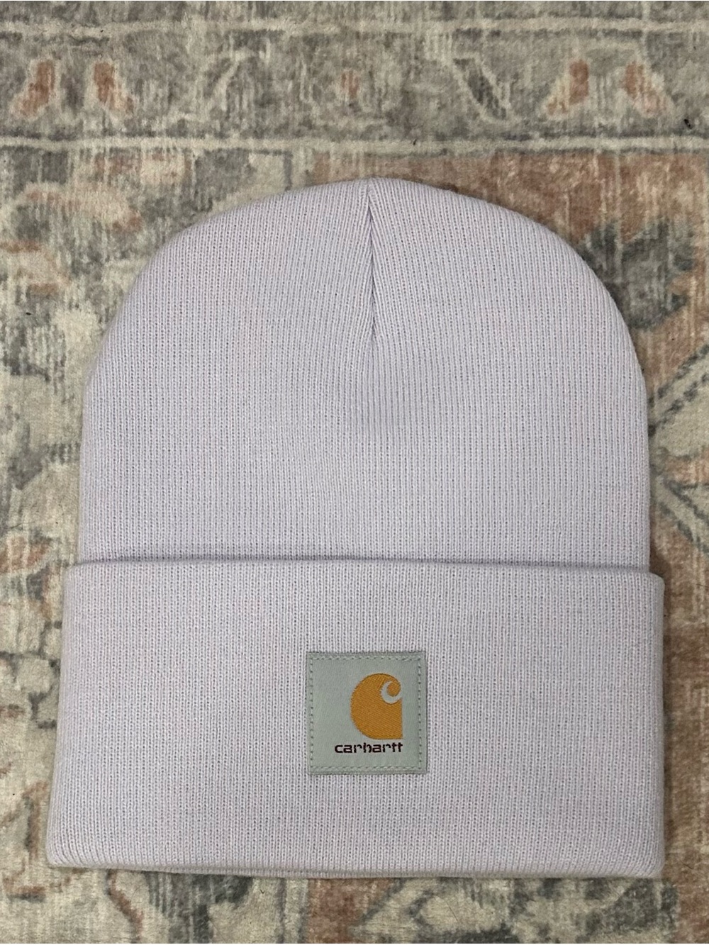 Carhartt Rib Knit Beanie in Pale Lavender